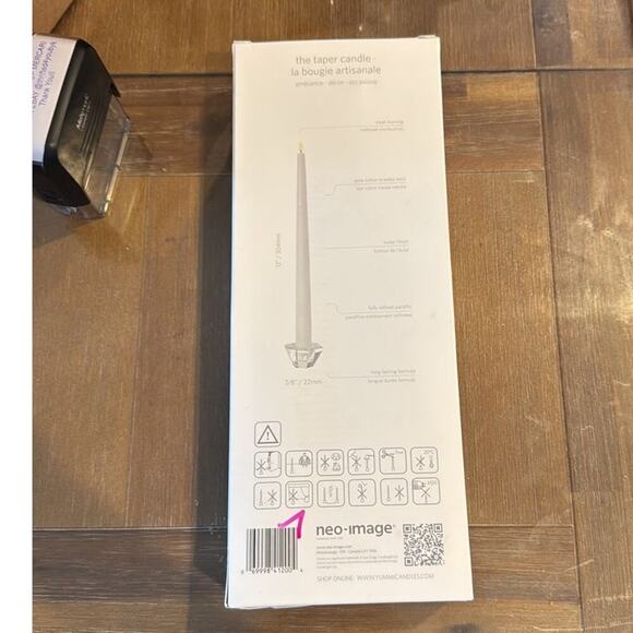 NEW YUMMI Taper Candles 12” Set 12 Unscented Clean 11Hour Burn Handcrafted - Picture 3 of 4